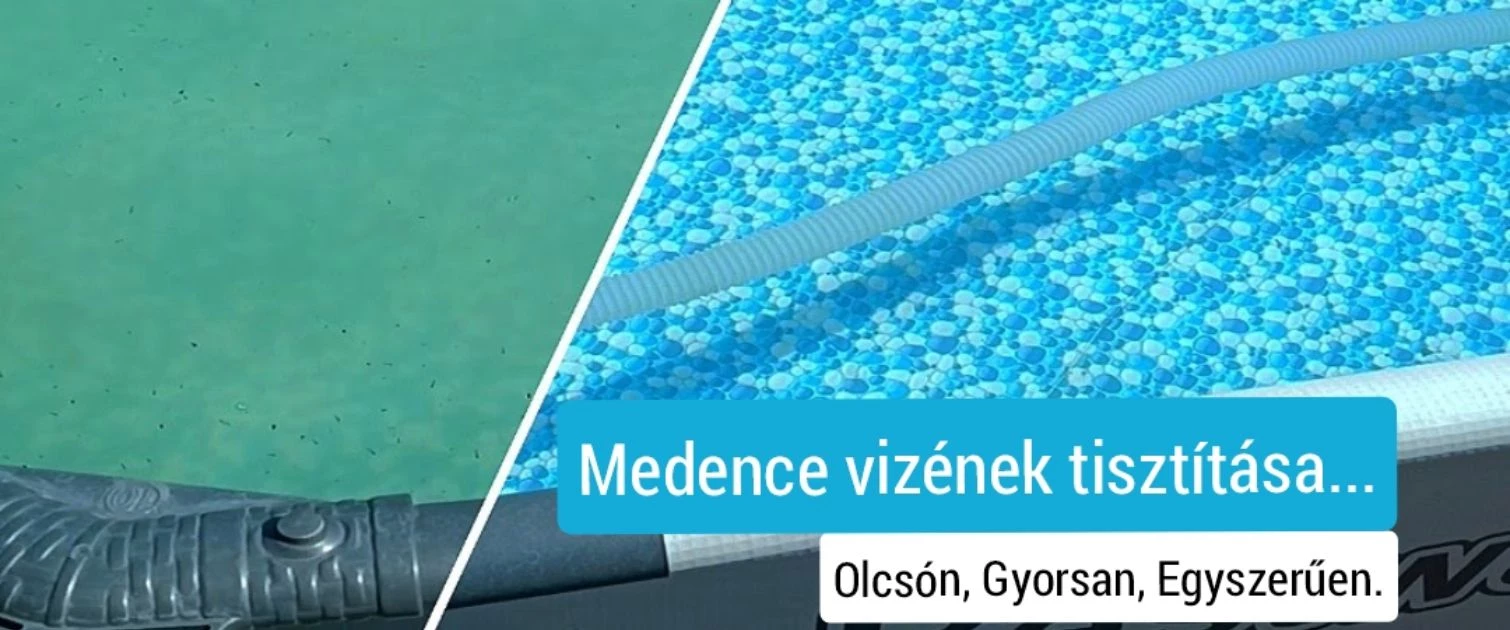 Medence vizének tisztítása olcsón, gyorsan, egyszerűen szűrőzsákkal csodazsákkal