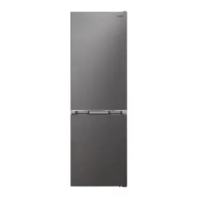   SHARP SJ-NBA11DMXPE-EU szabadonálló, alulfagyasztós, kétajtós hűtőszekrény, E osztály, 330L, inox