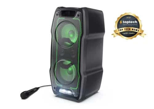 SHARP PS-931 XParty® SING Party hangszóró mikrofonnal, fekete