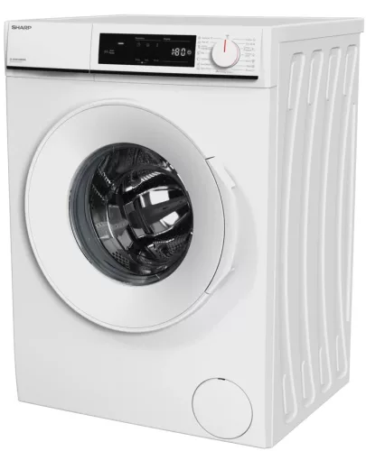 SHARP ES-NFA814BWNNA-EE elöltöltős mosógép inverter motorral (8kg, 1400 fordulat)