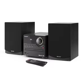   SHARP XL-B512(BK) Bluetooth mikrohifi rendszer fekete fa hangszórókkal