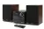 SHARP XL-B512BR Bluetooth mikrohifi rendszer barna fa hangszórókkal