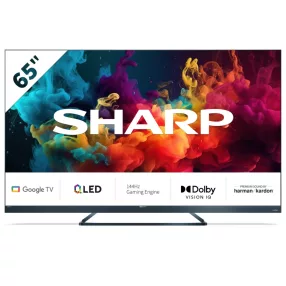   SHARP 65FQ5EG 164cm-es 4K UHD 144Hz Quantum Dot Sharp Google TV Harman Kardon hangszórókkal