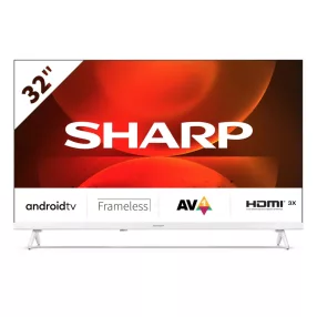 SHARP 32FH2EW 80cm-es HD Android LED TV, fehér