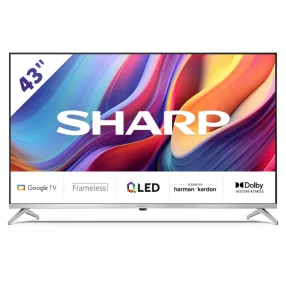   SHARP 43GP6265E 108cm-es 4K UHD QLED Google TV harman/kardon hangszórókkal