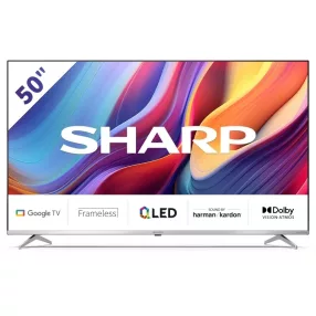   SHARP 50GP6265ES 126cm-es 4K UHD QLED Google TV Harman Kardon hangszórókkal