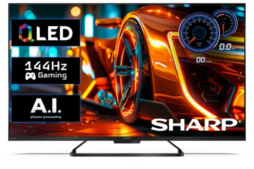 SHARP 43HR7265E 108cm-es 4K UHD 144Hz QLED Google TV