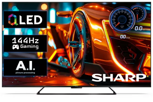 SHARP 65HR7265E 164cm-es 4K UHD 144Hz QLED Google TV