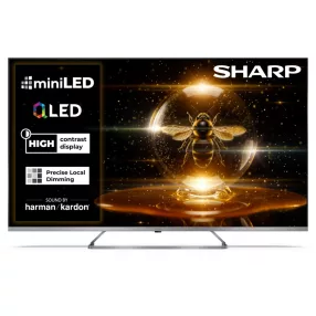   SHARP 50JP7265E 126cm-es 4K Ultra HD QLED MiniLED Google TV Harman Kardon hangszórókkal