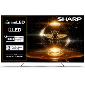   SHARP 65JP7265E 164cm-es 4K Ultra HD QLED MiniLED Google TV Harman Kardon hangszórókkal