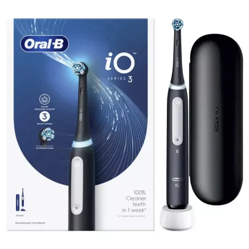 Oral-B iO3 Series Black + Utazó tok