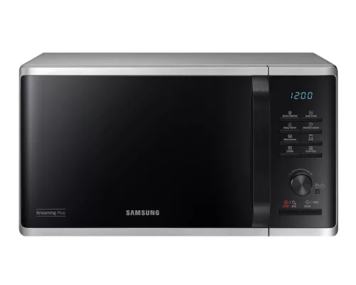 Samsung MG23K3515AS/EO Szabadonálló grill mikrohullámú sütő Browning Plus funkcióval 23 L, ezüst