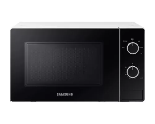 Samsung MS20A3010AH/EO Szabadonálló solo mikrohullámú sütő Üvegborítású ajtóval 20 L, fehér
