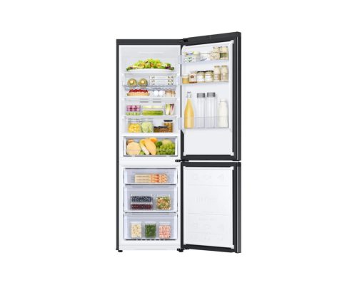 Samsung RB34C672DBN/EF Alulfagyasztós hűtőszekrény Beépített Wi-fi-vel 344 L, birodalmi fekete