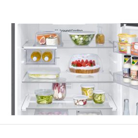   Samsung RB50DG602ES9EO Széles alulfagyasztós hűtőszekrény  SmartThings AI Energia üzemmóddal 508 L, kifinomult inox