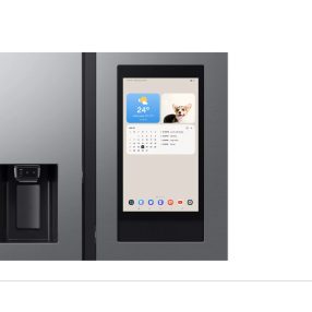   Samsung RS90F66BETEO Side-by-Side hűtőszekrény Family Hubbal 614 L, matt metál