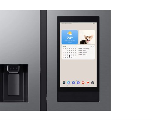 Samsung RS90F66BETEO Side-by-Side hűtőszekrény Family Hubbal 614 L, matt metál