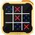 Tic Tac Toe hordozható elektronikus utazó társas és stratégiai XO játék, sárga, WOOZE