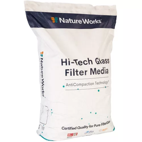 Üveg szűrőtöltet, Nature Works Stage-2, 0, 4-1, 0 mm, medencéhez, újrahasznosított üveg, 20 kg (AS-033102)