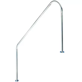   Medence korlát, AISI316, FX-05, 660 x 1219 mm, ezüst, rozsdamentes acél, polírozott, karimás rögzítés, 1 db/csomag