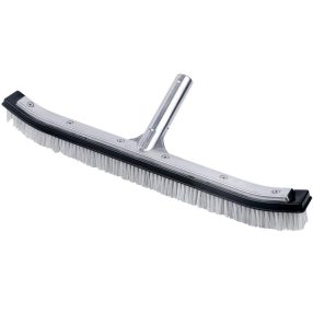   Hajlított, fal és aljzat tisztító kefe, rozsdamentes acél felső rész, 45 cm, fekete