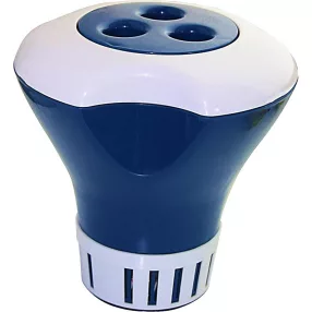   Úszó vegyszer adagoló medencéhez, 17 cm, sötétkék/fehér