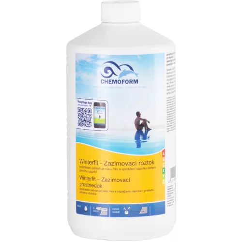 Medence teleltető oldat, Chemoform 0702, fehér, 1 l, pH-semleges, csökkentett habzású, algaölő, vízkőképződés gátló