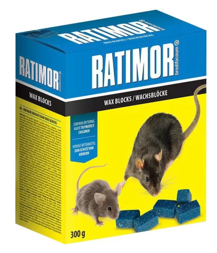 RATIMOR® Brodifacoum granulátum - 300g, egerek és patkányok ellen