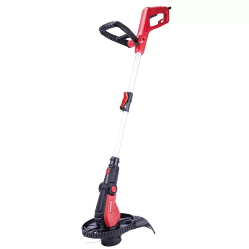 Elektromos fűkasza, Worcraft EGT05-300, piros/fekete, 500 W, 30 cm, 9300 fordulat/perc, félautomata damilfej