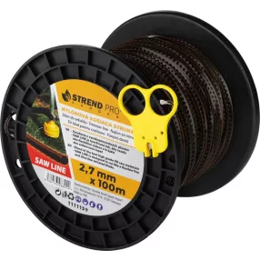   Fűkasza damil, Strend Pro Garden Premium SawLine, 2,7 mm, 100 m, sötétbarna, fogazott, nagy szilárdságú, kopásálló, tekercses