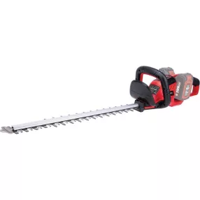   Akkumulátoros sövényvágó, Worcraft CHT-S40LiB ShareSYS, piros/fekete, 56 cm pengehossz, 2 x 20 V Li-Ion, 1550 löket/perc, ütésvédelem, maximum 28 mm ágvastagság, akkumulátor és töltő nélkül