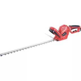   Elektromos sövényvágó, Worcraft HT06-550, piros/fekete, 650 W, 55 cm pengehossz, 1500 löket/perc, ütésvédelem, maximum 20 mm ágvastagság