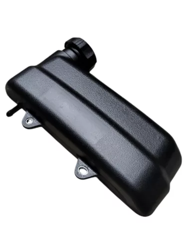 Fűnyíró üzemanyagtartály, Strend Pro Garden QL46PD-139 benzinmotoros fűnyíróhoz, fekete, ütés- és vegyszerálló nagy sűrűségű polietilén, szivárgásbiztos menetes kupakkal