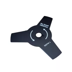  Bozótvágó kés, Worcraft CGT-S40LiBHP bozótvágóhoz, fekete, 255 mm, 3 fogú vágótárcsa, 57. számú pótalkatrész