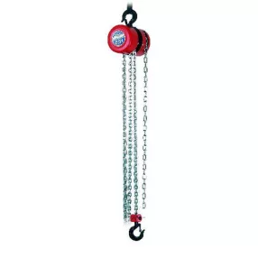   Láncos emelő, Brano Z 100-1, piros, kézi, 3200 kg teherbírás, lánchossz: 300 cm, robusztus, könnyen kezelhető