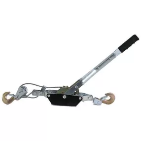   Racsnis kötélfeszítő, Strend Pro HP-995, ezüst, kézi, 100 cm kötélhossz, 0,5 cm átmérő, 2000 kg teherbírás, acélkötél, biztonsági kampókkal