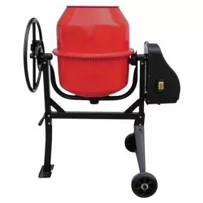   Betonkeverő, Strend Pro CMX12, piros/fekete, 550 W, 120 l, 230 V/50 Hz, porszórt acél váz és dob, 2 kerék, billenőmechanika
