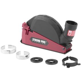   Sarokcsiszoló elszívó burkolat, Strend Pro CDS5, piros/fekete, 115 / 125 mm sarokcsiszolóhoz, porszívóhoz csatlakoztatható