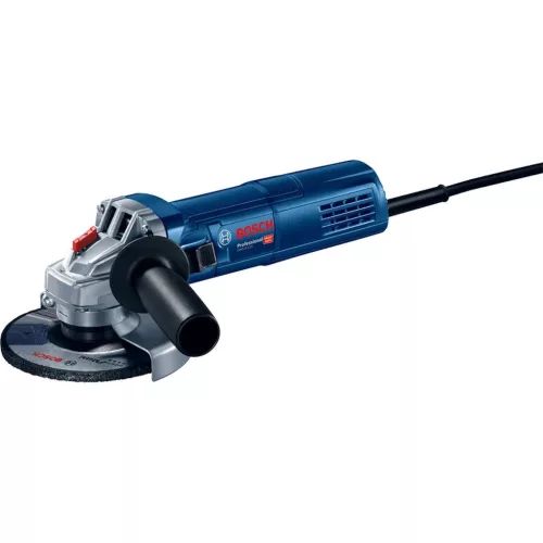 Elektromos sarokcsiszoló, Bosch GWS 9-125, kék, 125 mm, 900 W, 11 000 fordulat/perc, M14 orsómenet, 230 V