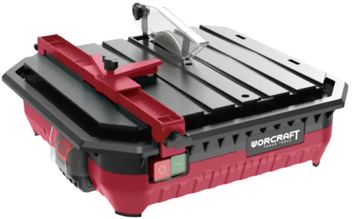 Akkumulátoros csempevágó, Worcraft CTS-S20Li ShareSYS, 110 mm, 0-45°, maximum 24/16 mm vastagság, 20 V Li-Ion, 3800 fordulat/perc, csempéhez és járólaphoz, akkumulátor és töltő nélkül