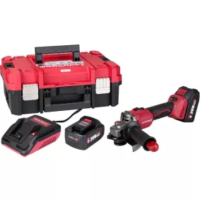   Akkumulátoros szerszámgépkészlet, Worcraft XCUBE003 ShareSYS Toolbox készlet, CAG-S20LiBS-125 sarokcsiszoló, 125 mm tárcsa + 2 x 4,0 Ah akkumulátor + töltő, 8 literes Toolbox