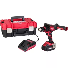   Akkumulátoros szerszámgépkészlet, Worcraft XCUBE004 ShareSYS Toolbox készlet, CHD-S20LiBH csavarbehajtó 20 V, szénkefe nélküli + 1 x 4,0 Ah akkumulátor + töltő, 8 literes Toolbox