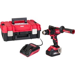   Akkumulátoros szerszámgépkészlet, Worcraft XCUBE004 ShareSYS Toolbox készlet, CHD-S20LiBH csavarbehajtó 20 V, szénkefe nélküli + 1 x 4,0 Ah akkumulátor + töltő, 8 literes Toolbox