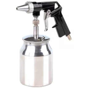   Homokfúvó pisztoly, Strend Pro Airtool PS-3, ezüst, kompresszorhoz, sűrített levegős, homoktartállyal