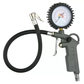   Gumiabroncs felfújó pisztoly, Strend Pro Airtool TG-11, szürke, manométerrel, kompresszorhoz, minden normál gumiabroncshoz