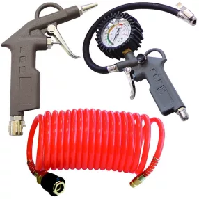   Kompresszor készlet, Strend Pro Airtool W-2000A1, 3 db, festékszóró, lefúvó/felfújó, tömlő (TC115400)