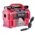 Kompresszor, Worcraft CAC-S20LiA ShareSYS, piros, akkumulátoros, 20 V, 160 PSI, 11 bar, LED világítás, 12 V autós aljzat, fúj és szív (akku és töltő nélkül)