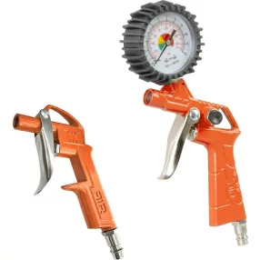   Kompresszor készlet, Strend Pro, narancssárga, 13 db, maximum 8 bar, nyomásmérő, légtömlő, adapterek, gumiabroncsokhoz, kompresszorhoz