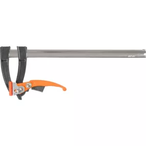   Gyorsszorító, Strend Pro Premium, fekete/narancssárga, 80 x 300 mm, racsnis, gyors kioldással
