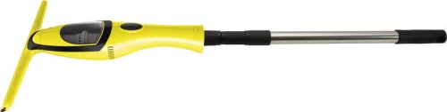 Ablaktörlő, Strend Pro VAC-80E, sárga/fekete, 28 cm, 280 ml, 65 cm teleszkópos nyél, 2000 mAh akkumulátoros, 10 W, szórófejes palack, 50 ml szennyvíztartállyal